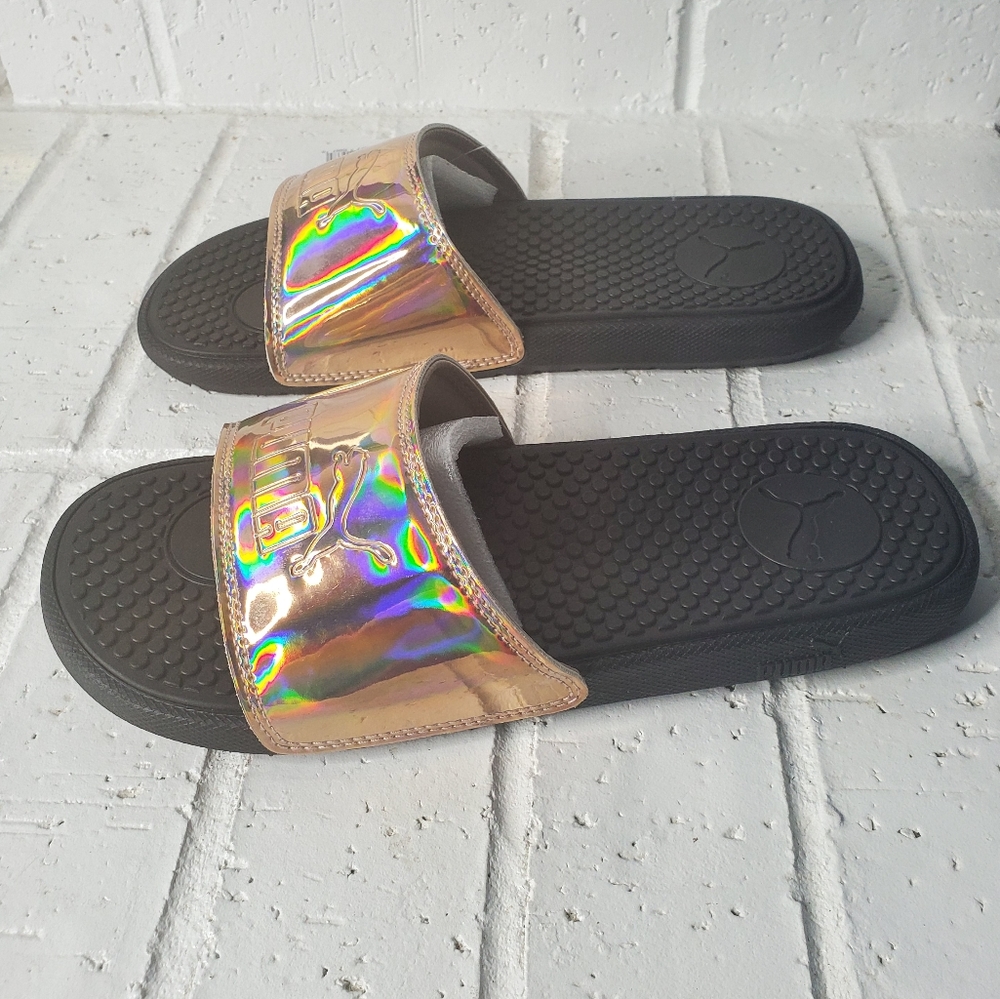 NEW! Women's Puma Cool Cat Opalescent slides